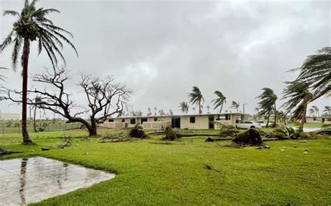 Typhoon Mawar Leaves Blackouts Flooded Streets And Debris Behind On