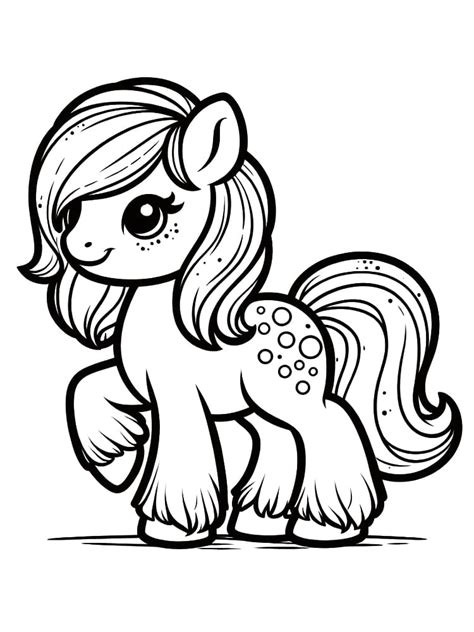 Coloriage Un Joli Poney T L Charger Et Imprimer Gratuit Sur