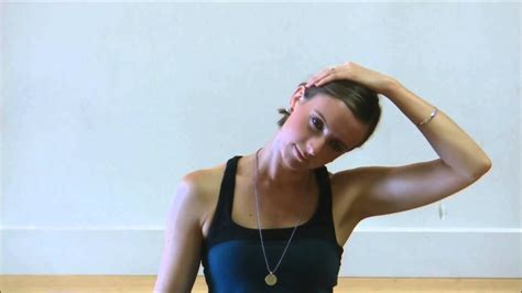 Yoga Neck Stretch Sequence To Release Neck Tension Youtube