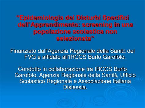 Ppt Linee Guida Sui Disturbi Specifici Di Apprendimento Powerpoint