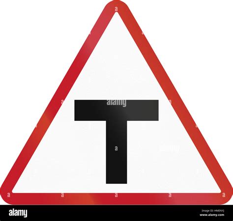 Road sign in the Philippines - T Junction Stock Photo - Alamy