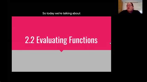 2 2 Evaluating Functions Youtube