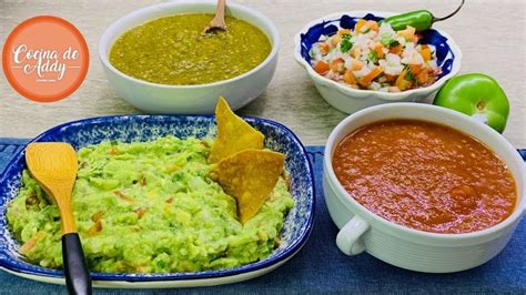 Salsas Mexicanas P Tacos F Ciles Y Sin Grasa Guacamole Y Pico De