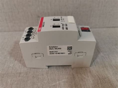 ABB 2CDG 110 062 R0011 SA S 2 16 1 I Bus KNX Switch Actuator NEW OPEN