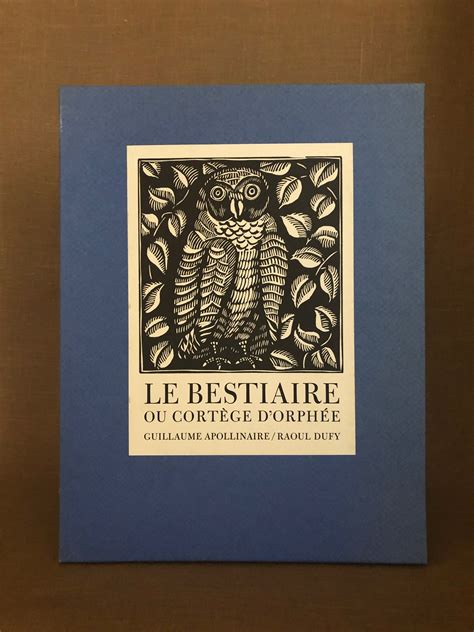 Le Bestiaire Ou Cort Ge D Orph E Par Apollinaire Guillaume Shakely