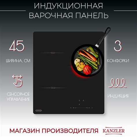 Индукционная варочная панель Kanzler KI 014 S, чёрный купить по низкой ...