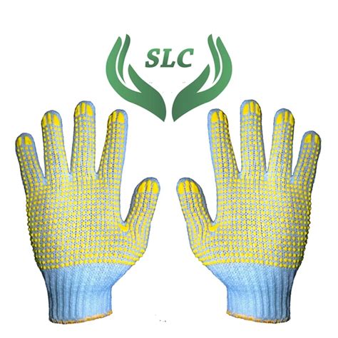 Jual Sarung Tangan Safety Bleached Dengan Dotting Kuning Surabaya