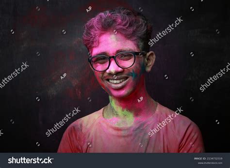 Portrait Happy Boy His Face Smeared Stock Photo 2134732319 Shutterstock