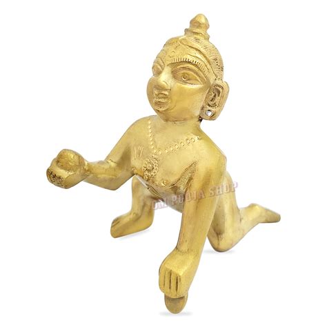 Brass Laddu Gopal Krishna Thakurji Statue Online