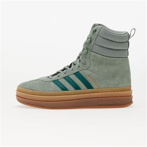 Dámské Tenisky A Boty Adidas Originals Gazelle Boot W Silver Green