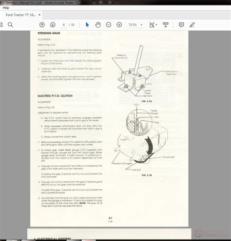 Ford Tractor Yt H Operator S Manual Vol Auto Repair