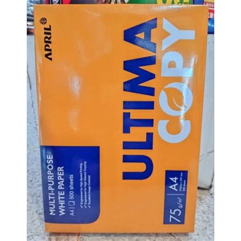 Jual Kertas Hvs Ultima A4 75 Gsm Per 1 Rim Shopee Indonesia