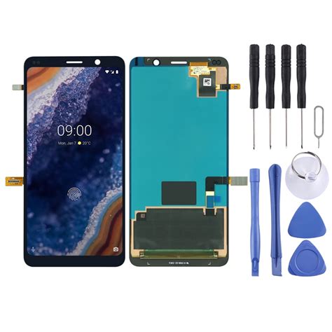 Lcd Screen And Digitizer Full Assembly For Nokia 9 Pureview Black