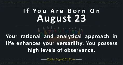 August 23 Zodiac is a Cusp Leo and Virgo, Birthdays and Horoscope ...