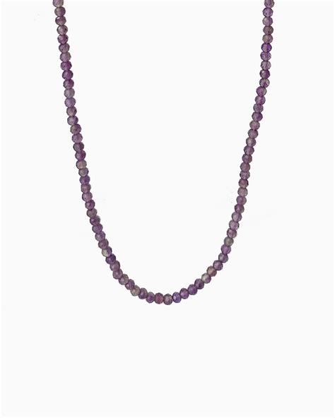 Amethyst Beaded Necklace - Veda Jewelry