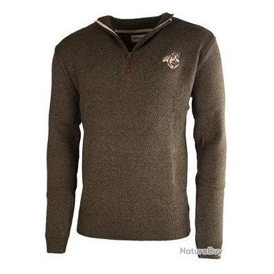 Pull Col Zip Treeland Sanglier Pulls Et Sweat De Chasse 11534096