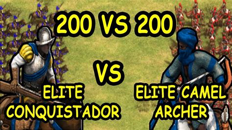 Elite Conquistadors Vs Elite Camel Archers Aoe Ii Definitive