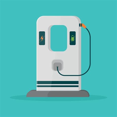 Electric Car Charging Station Ev Charger Vector Illustration 21625995 Vector Art At Vecteezy