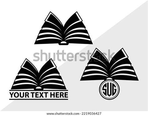 Book Svg Printable Vector Illustration Stock Vector (Royalty Free ...