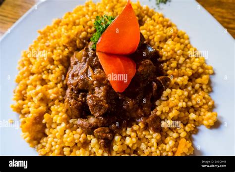 Pörkölt Meat Stew Traditional Hungarian Meal Budapest Hungary Stock