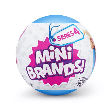 5 Surprise Mini Brands Series 4 Mystery Capsule Real Miniature Brands