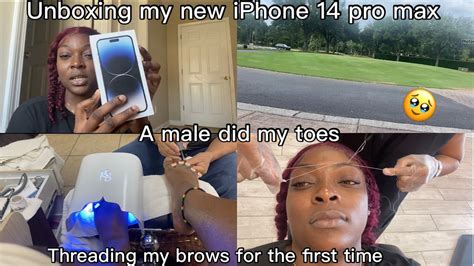 Weekly Vlog Unboxing My Brand New Iphone 14 Pro Max Maintenance Vlog A Male Did My Toes Youtube