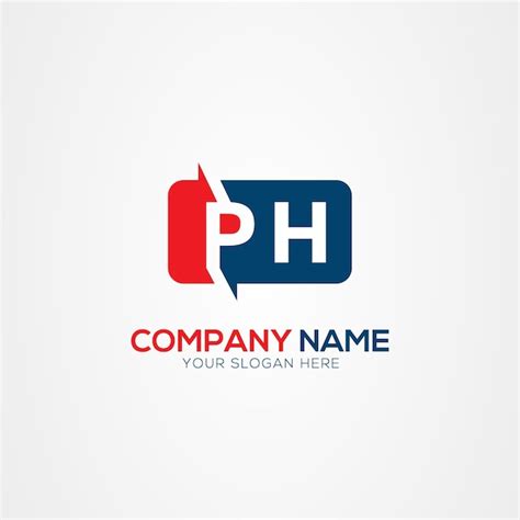 Premium Vector Ph Or Hp Creative Modern Letters Logo Design Element