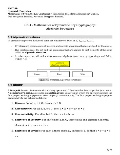 2 Cns Unit 2 R20 Notes Unit 2 Cns Unit Ii Symmetric Encryption