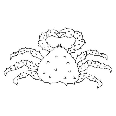 10 Alaskan King Crab Cartoon Illustrations Royalty Free Vector