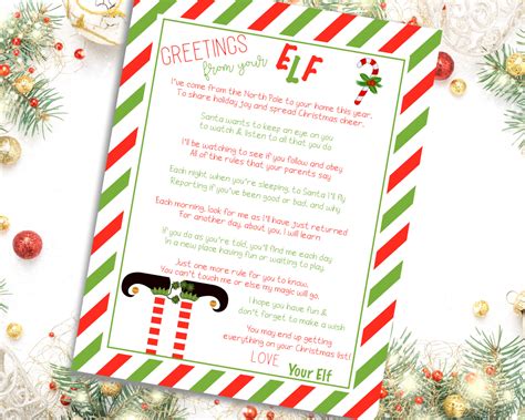 Elf On The Shelf Printable Letter