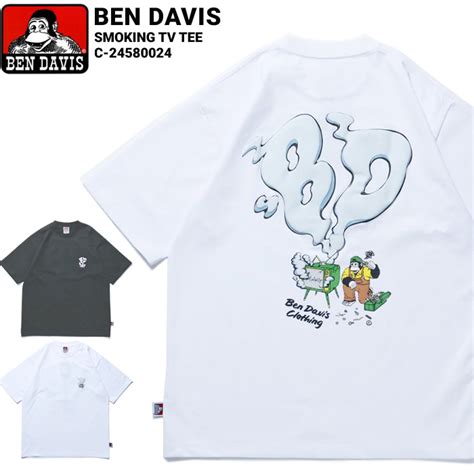 楽天市場割引クーポン配布中 BEN DAVIS ベンデイビス Tシャツ SMOKING TV TEE 半袖 カットソー トップス