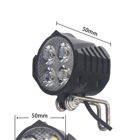 Lanterna De Led Para Bicicleta El Trica Farol Dianteiro Prova D Gua