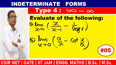 Indeterminate Forms And L Hospital Rule In Hindi Indeterminate