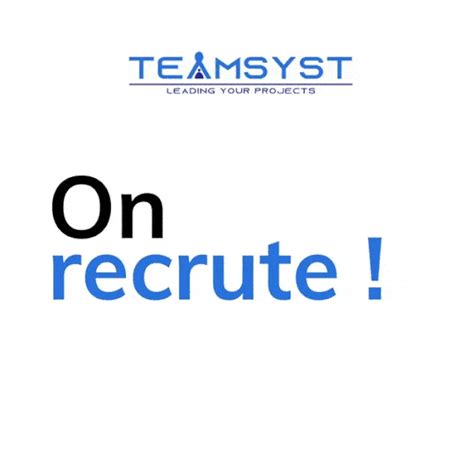 Teamsyst Recrute Plusieurs Profils Offres D Emploi