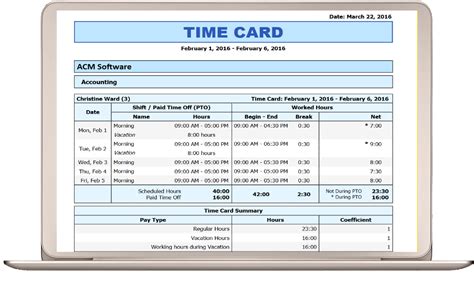 Time And Attendance — Acm Time Control