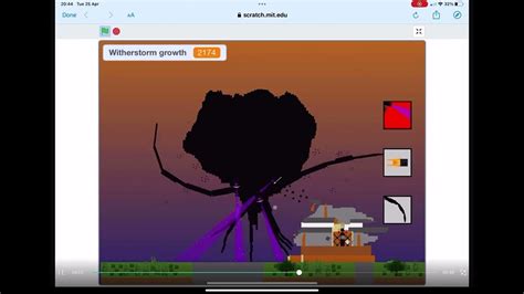 Playing The Wither Storm On Scratch Youtube