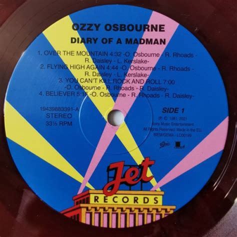 Ozzy Osbourne Diary Of A Madman Th Anniversary Expanded Edition