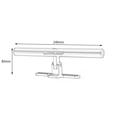 Motowolf Motorcycle Modifying Extension Crossbar A Grandado