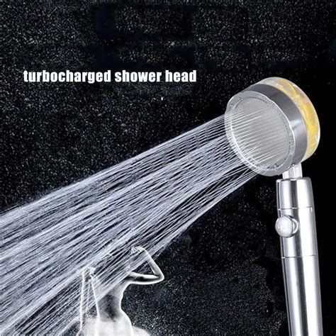 Apbeam High Pressure Water Saving Propeller Shower Head With Filters