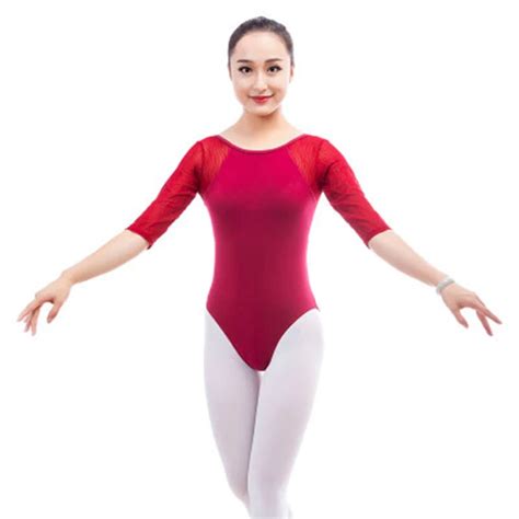 Adult Lace Cotton Ballet Leotard Sexy Backless Women Ballet Dance Wear