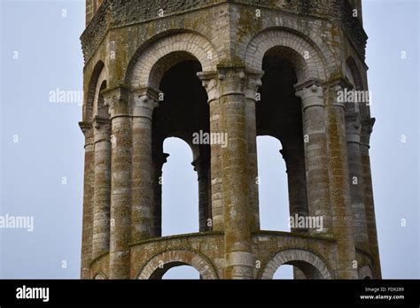 Octagonal Tower Of Abbaye Saint Sauveur De Charroux Saint Sauveur