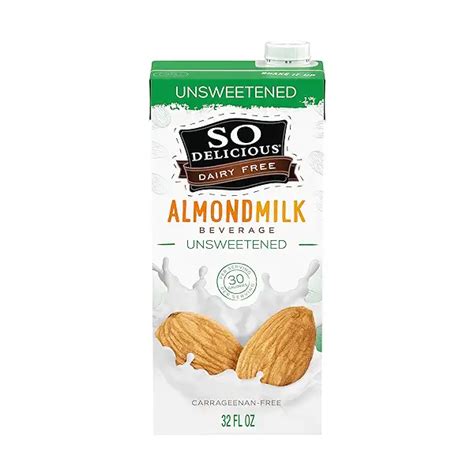 Shelf Stable Almond Milk Unsweetened Vegan Non Gmo Project Verified