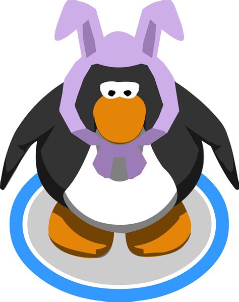 Lavendar Bunny Ears In Game Club Penguin Clipart Full Size Clipart