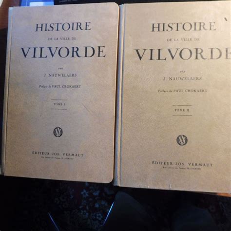 J Nauwelaers Histoire De La Ville De Vilvorde 1941 Catawiki