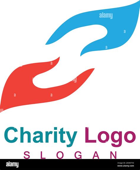 Illustration Of Charity Logo Design Template Vector Stock Vector Image