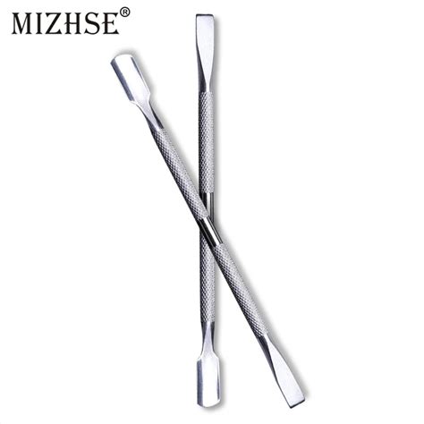 Mizhse Double Head Stainless Steel Cuticle Nail Pusher Manicure Tool