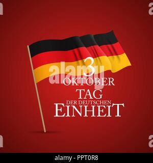 Oktober Tag Der Deutschen Einheit Translation October Day Of