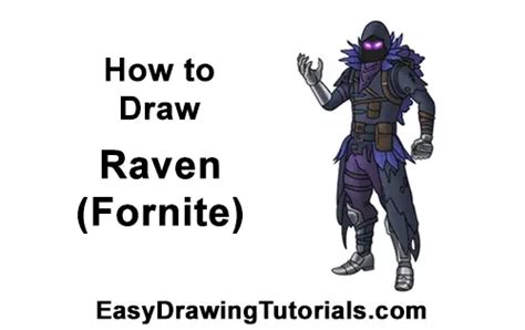 How to Draw Raven from Fortnite VIDEO & Step-by-Step Pictures