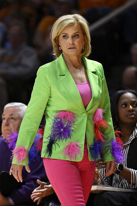 Kim Mulkey S Outfit Changes Stripes At LSU Game NCAA 2024 Tournament