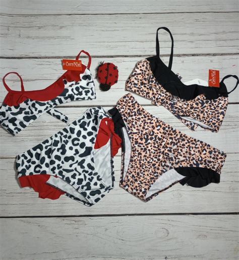 Art Bikini Animal Print C Vuelo Vientos Y Olas Teens Cocomiel Bebes y Niños